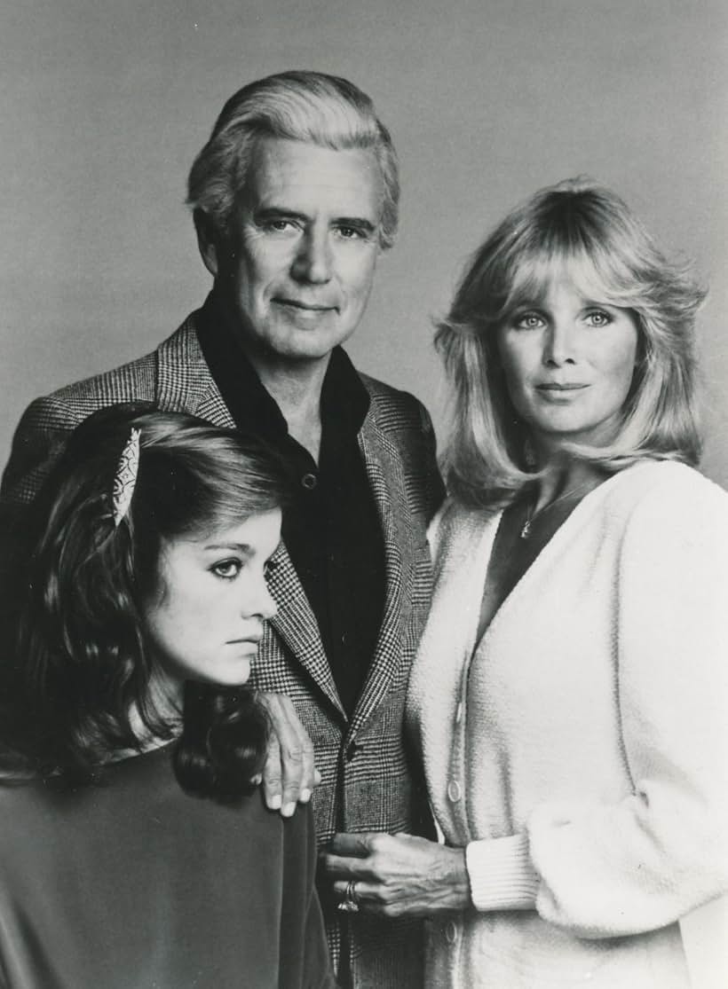 John Forsythe, Linda Evans, and Pamela Sue Martin in Dynasty (1981)