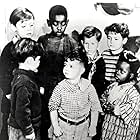 Matthew 'Stymie' Beard, Scotty Beckett, Alvin Buckelew, Rex Downing, George 'Spanky' McFarland, Billie 'Buckwheat' Thomas, and Jerry Tucker in Teacher's Beau (1935)