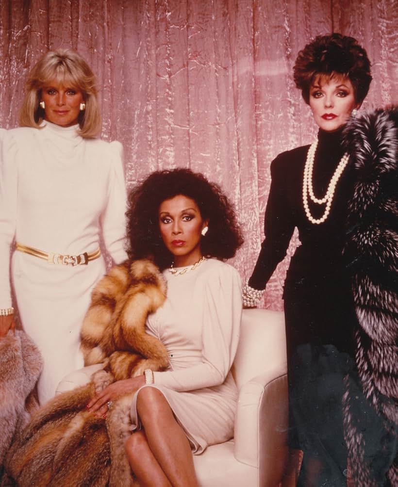 Joan Collins, Linda Evans, and Diahann Carroll in Dynasty (1981)