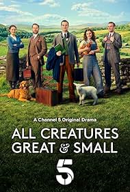 Anna Madeley, Samuel West, Nicholas Ralph, Rachel Shenton, and Callum Woodhouse in All Creatures Great and Small (2020)