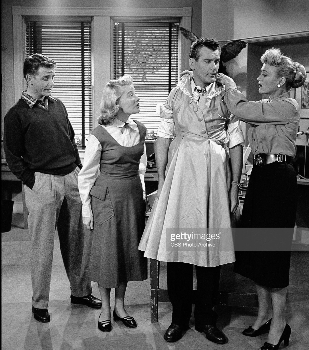 Eve Arden, Richard Crenna, Gloria McMillan, and Robert Rockwell in Our Miss Brooks (1952)