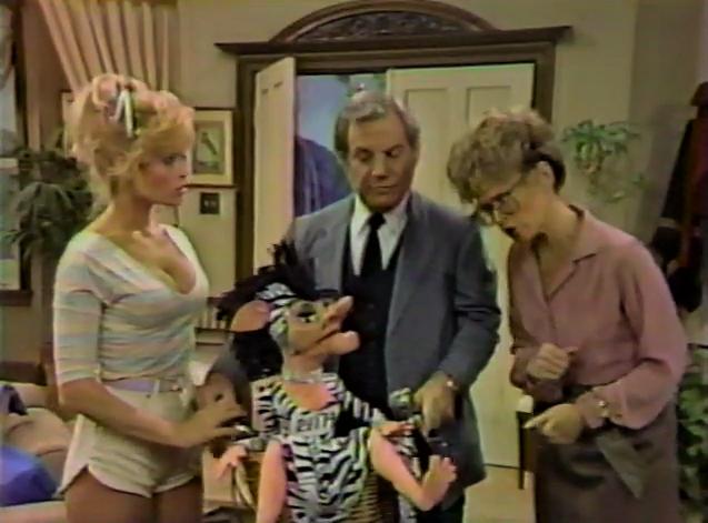 Wayland Flowers, Johnny Haymer, Judy Landers, and Susan Tolsky in Madame's Place (1982)