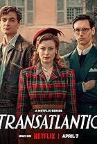 Gillian Jacobs, Cory Michael Smith, and Lucas Englander in Transatlantic (2023)