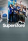 Mark McKinney, America Ferrera, Ben Feldman, Colton Dunn, Lauren Ash, Kaliko Kauahi, Nichole Sakura, and Nico Santos in Superstore: Uma Loja de Inconveniências (2015)