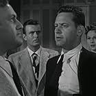 William Holden, Lee J. Cobb, Stephen Dunne, and Adele Jergens in The Dark Past (1948)