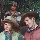 Rod Taylor, Andrew Stevens, and Charles Napier in The Oregon Trail (1976)