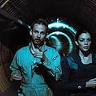 Dominic Monaghan and Sarah Habel in Atomica (2017)