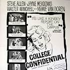 Herbert Marshall, Jayne Meadows, Steve Allen, Pamela Mason, Mickey Shaughnessy, Conway Twitty, Mamie Van Doren, and Walter Winchell in College Confidential (1960)