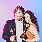 Michael Sarnoski (/name/nm3968825) and Vanessa Block (/name/nm10324382) at The IMDb Portrait Studio at the 2022 Film Independent Spirit Awards