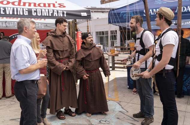 Alan Aisenberg, Marques Ray, and Mike Castle in Brews Brothers (2020)