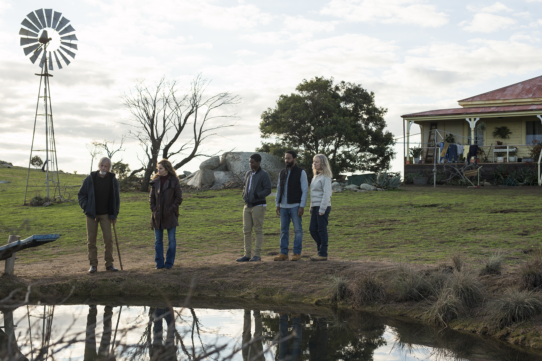 Amy Brenneman, Scott Glenn, Kevin Carroll, Lindsay Duncan, and Jovan Adepo in The Leftovers (2014)