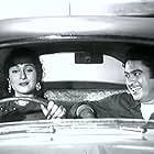 Kishore Kumar and Madhubala in Chalti Ka Naam Gaadi (1958)