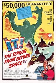 Ray Corrigan, Shirley Patterson, and Marshall Thompson in It! The Terror from Beyond Space (1958)