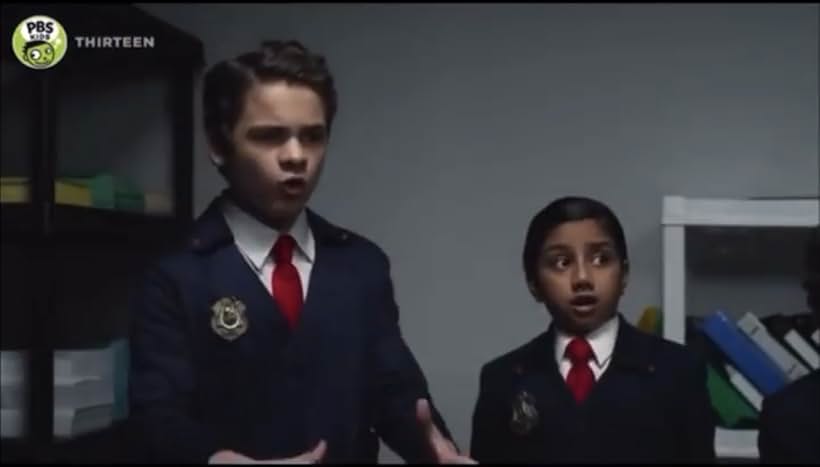 Will Coombs and Laaibah Alvi in Odd Squad in the Shadows (2020)