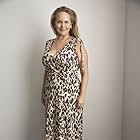 Sarah Valentine in her fabulous leopard print dress she wore for her reunion with her son