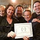 Adam Marcus, Debra Sullivan, Pat Destro, Curtis Fortier and Bryan Sexton win Best Picture for “Secret Santa” at Lis Angeles’ Silicon Beach Film Festival