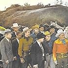 Roy Rogers, Roy Barcroft, Don 'Red' Barry, Sunset Carson, Ed Cassidy, Bill Elliott, Allan Lane, Rex Lease, Robert Livingston, Bob Nolan, and Grant Withers in Bells of Rosarita (1945)