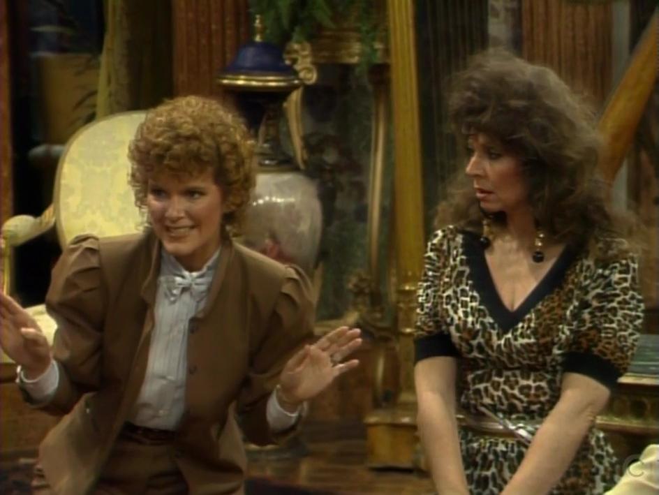 Maryedith Burrell and Ann Wedgeworth in Filthy Rich (1982)