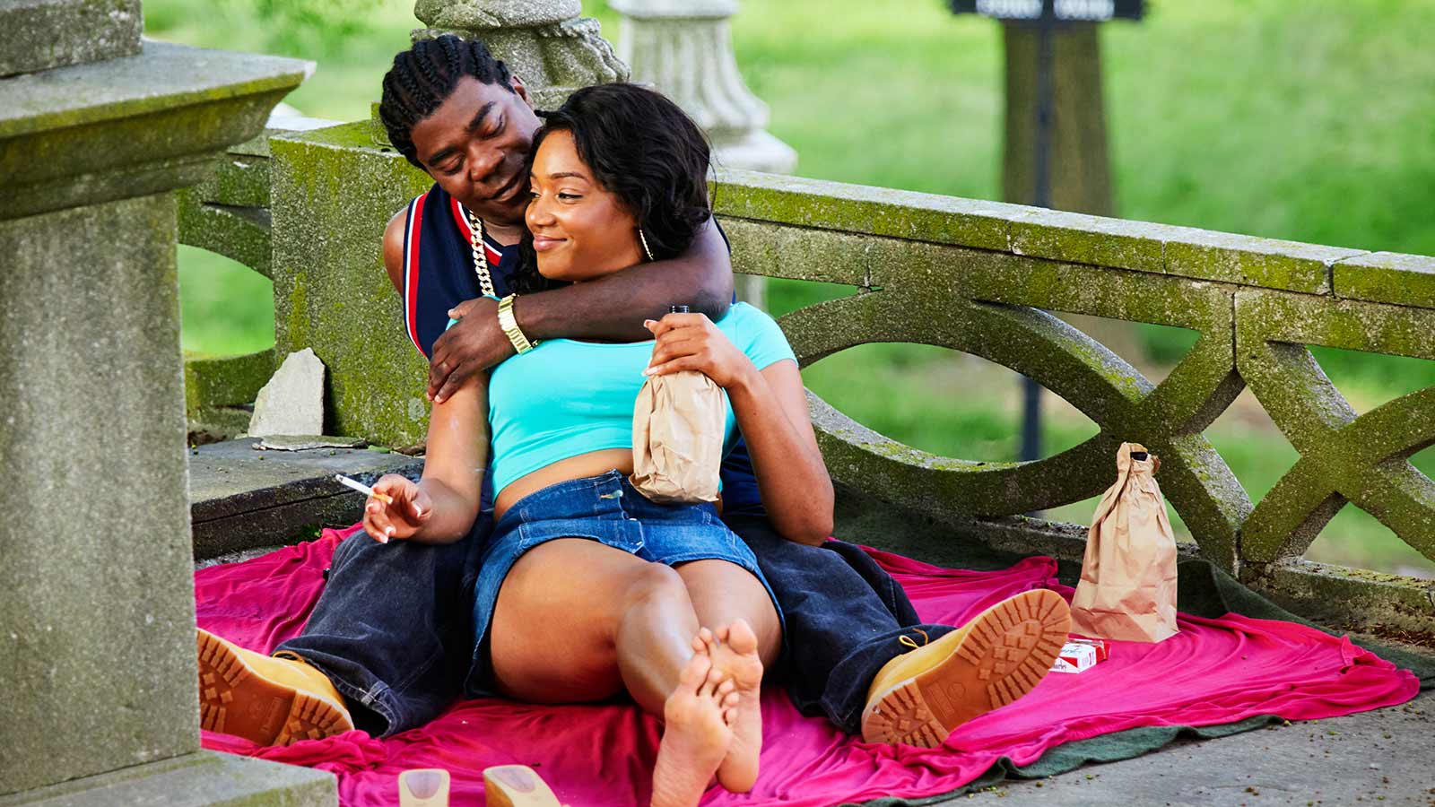 Tracy Morgan and Tiffany Haddish in The Last O.G. (2018)