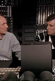 Paul Darrow and Michael Keating in Blake's 7 (1978)