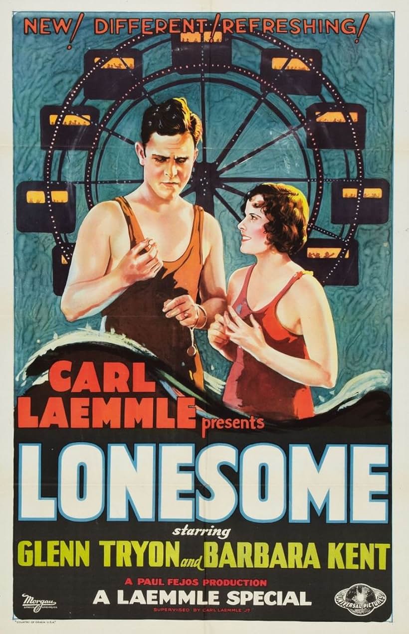 Barbara Kent and Glenn Tryon in Lonesome (1928)