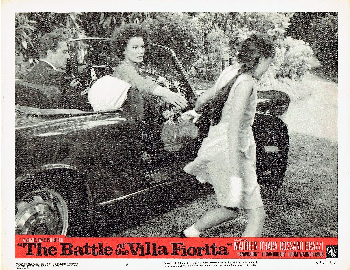 Maureen O'Hara, Olivia Hussey, and Rossano Brazzi in The Battle of the Villa Fiorita (1965)