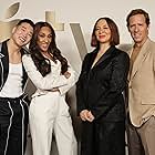 Nat Faxon, Maya Rudolph, Michaela Jaé (MJ) Rodriguez, and Joel Kim Booster at an event for Loot (2022)