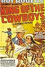 Roy Rogers, Peggy Moran, Sons of the Pioneers, and Trigger in King of the Cowboys (1943)