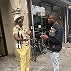 Stephan Junior chats with Dapper Dan in Harlem, New York City