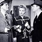 Richard Lane, Lynn Merrick, and Chester Morris in Boston Blackie Booked on Suspicion (1945)