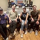 Amber Frank with Brooks Arthur, Elmo Weber and Dan Bulla recording for Hubie Halloween soundtrack