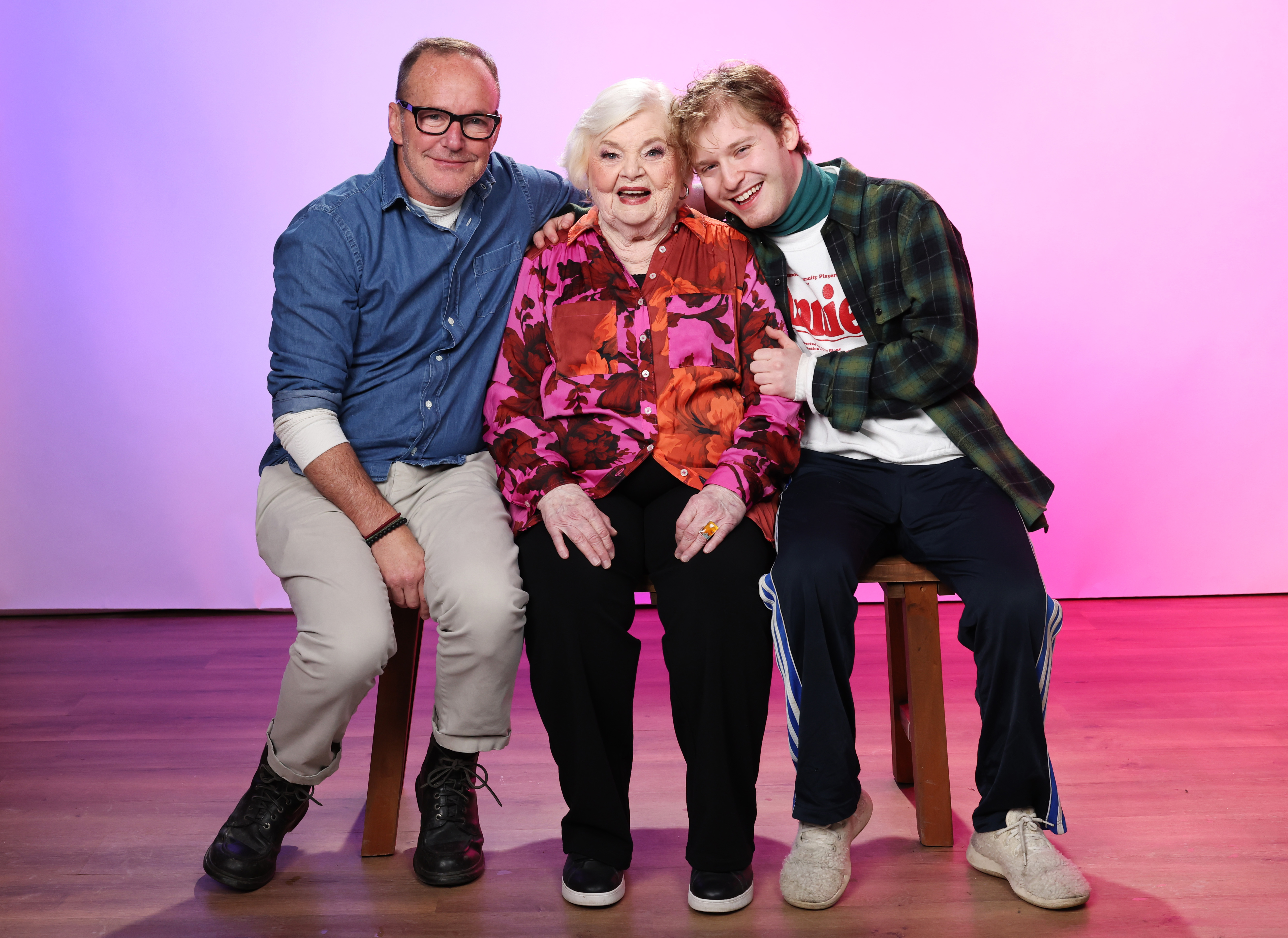Clark Gregg, June Squibb, and Fred Hechinger at an event for Thelma (2024)