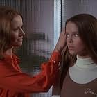 Claudine Auger and Barbara Bach in Black Belly of the Tarantula (1971)