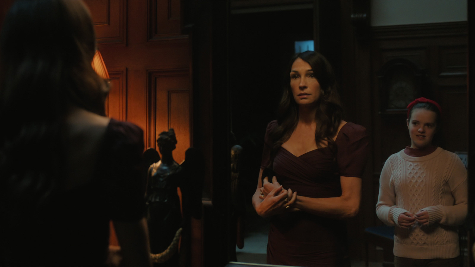 Famke Janssen and Georgia Thorne in Locked In (2023)