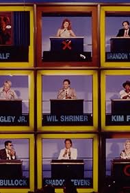 Ed Begley Jr., Zsa Zsa Gabor, Kim Fields, Jim J. Bullock, Paul Fusco, Emma Samms, Wil Shriner, Shadoe Stevens, and Brandon Tartikoff in The New Hollywood Squares (1986)