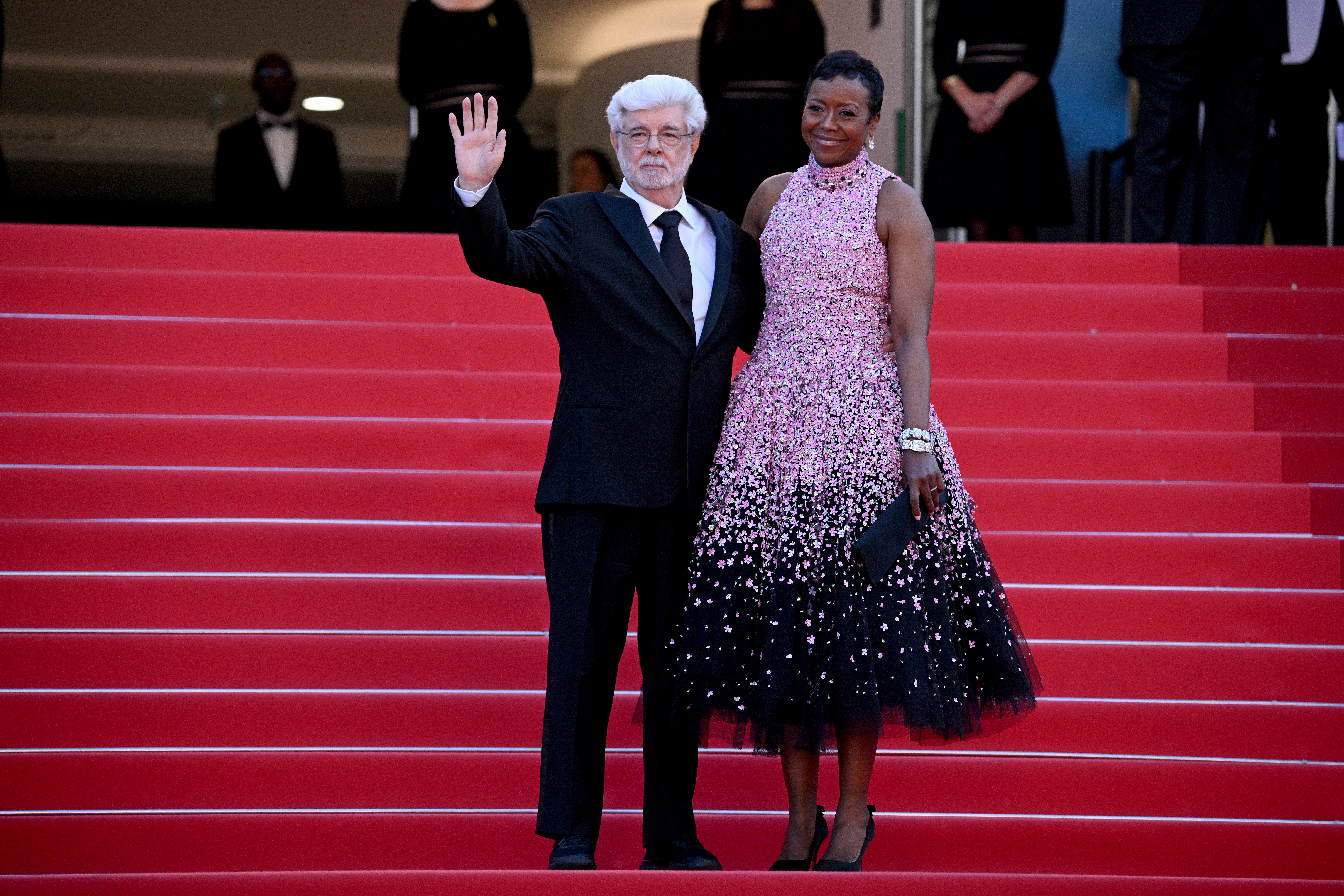 George Lucas and Mellody Hobson