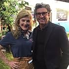 With Patrick Dempsey on the set of The Truth About the Harry Quebert Affair.