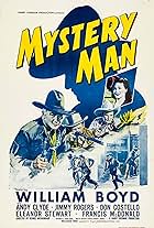 Bob Baker, William Boyd, Andy Clyde, Jimmy Rogers, and Eleanor Stewart in Mystery Man (1944)