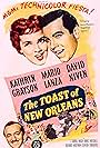 David Niven, Kathryn Grayson, and Mario Lanza in The Toast of New Orleans (1950)