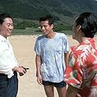 Takeshi Kitano, Masanobu Katsumura, and Susumu Terajima in Sonatine (1993)