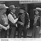 Tom London, Bud Geary, Joe McGuinn, and Linda Stirling in The Cherokee Flash (1945)