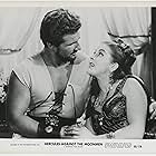 Jany Clair and Sergio Ciani in Hercules Against the Moon Men (1964)