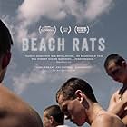 Harris Dickinson, Anton Selyaninov, Frank Hakaj, and David Ivanov in Beach Rats (2017)