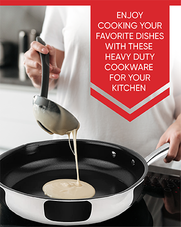 Enjoy cooking your favorite dishes with these heavy duty cookware