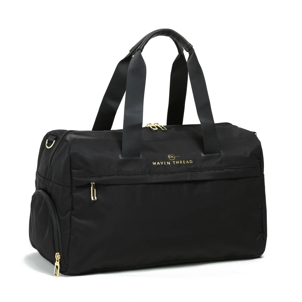 On the Go Duffel - Black-Duffel Bag-Maven Thread