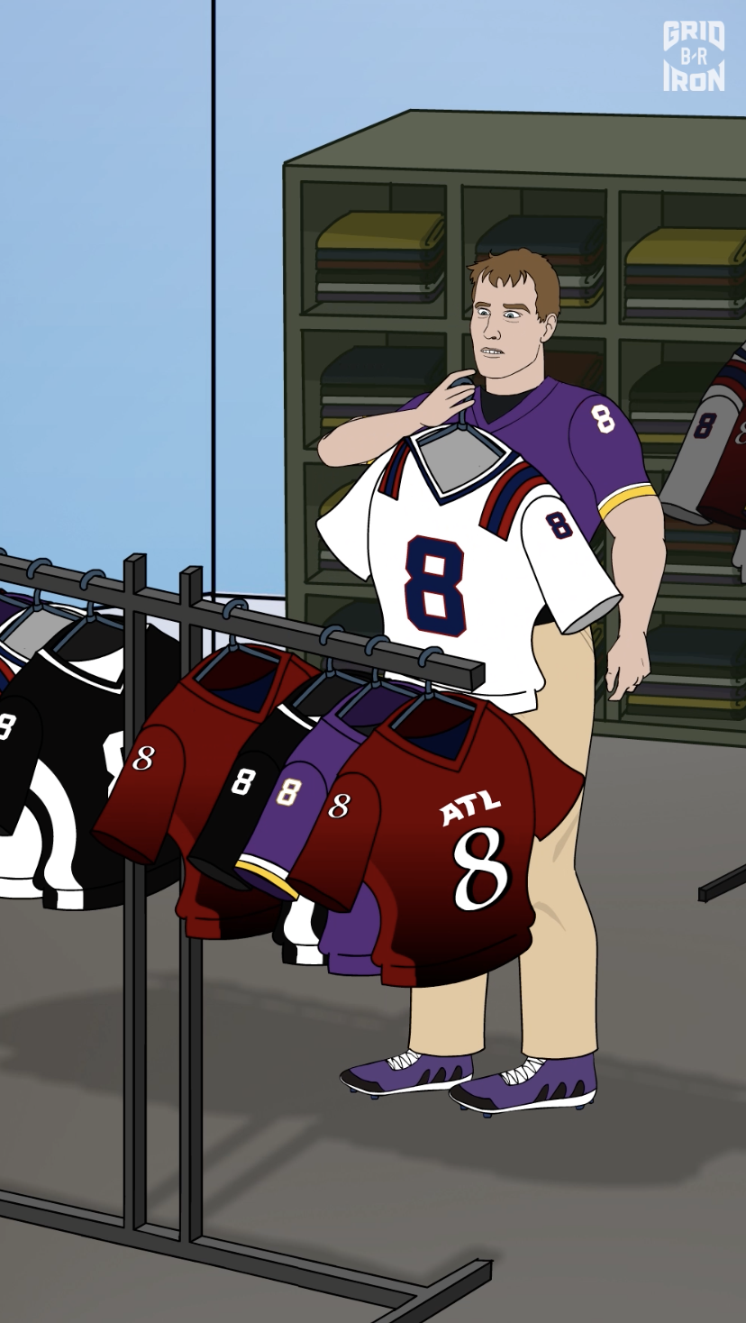 Kirk on Falcons Gridiron Heights