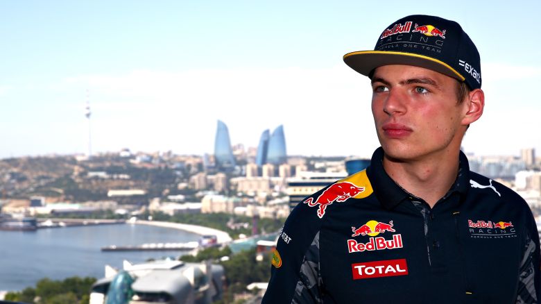 BAKU, AZERBAIJAN - JUNE 16: Max Verstappen of Netherlands and Red Bull Racing during previews ahead of the European Formula One Grand Prix at Baku City Circuit on June 16, 2016 in Baku, Azerbaijan.  (Photo by Dan Istitene/Getty Images,)