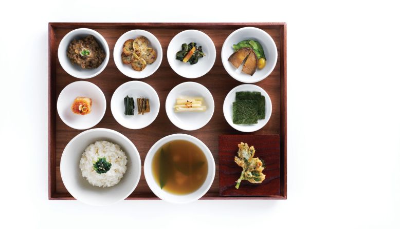 <strong>Seoul:</strong> Chef Mingoo Kang, of Mingles restaurant in Seoul, shops at the massive Gyeongdong Market to find local vegetables and herbs, evident in his traditional Korean soup and side dishes.