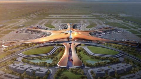 Daxing International Airport Rendering  - exterior