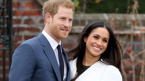 LONDON, ENGLAND - NOVEMBER 27:  Prince Harry and actress Meghan Markle during an official photocall to announce their engagement at The Sunken Gardens at Kensington Palace on November 27, 2017 in London, England.  Prince Harry and Meghan Markle have been a couple officially since November 2016 and are due to marry in Spring 2018.  (Photo by Chris Jackson/Chris Jackson/Getty Images)